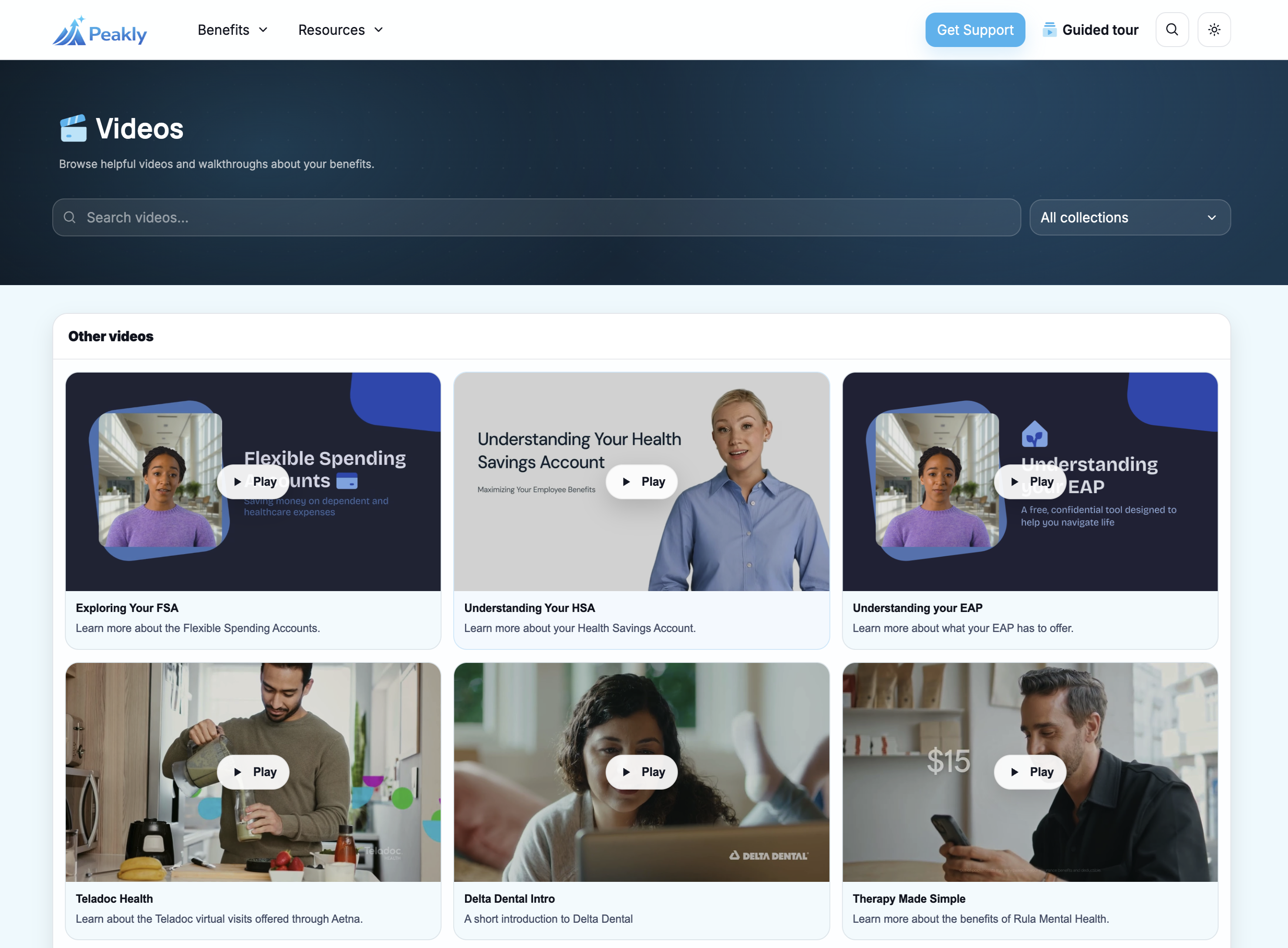 Video library screenshot